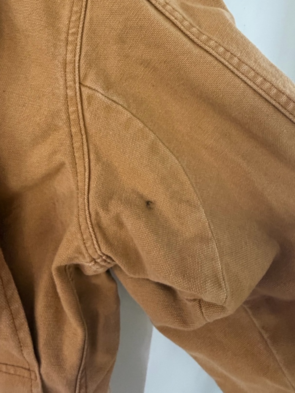 Vintage LL Bean Khaki Canvas Work Jacket w/ Primaloft Liner Outdoor Workwear - Picture 7 of 10